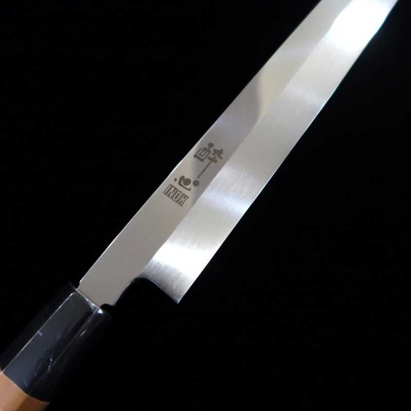 酔心SUISIN INOX Faca japonesa Yanagiba Honyaki cabo octogonal de madeira (240-300mm)