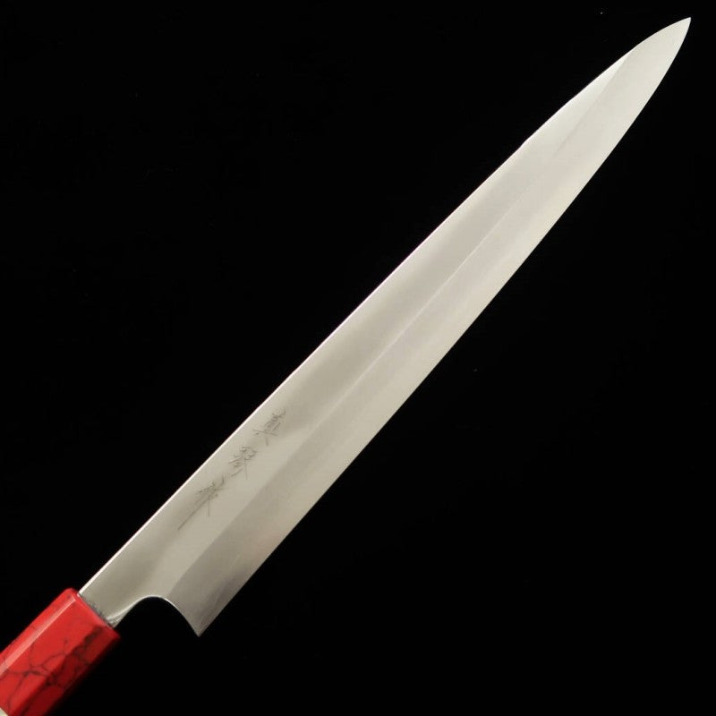TADOKORO HAMONO Tadokoro Hamono Makoto Mirror acabado Gin-san Yanagiba mango de ébano (300 mm)