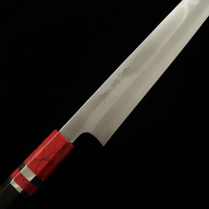 TADOKORO HAMONO Tadokoro Hamono Makoto Mirror acabado Gin-san Yanagiba mango de ébano (300 mm)