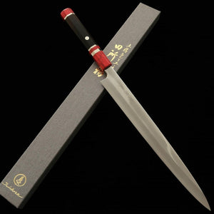 TADOKORO HAMONO Tadokoro Hamono Makoto Mirror acabado Gin-san Yanagiba mango de ébano (300 mm)