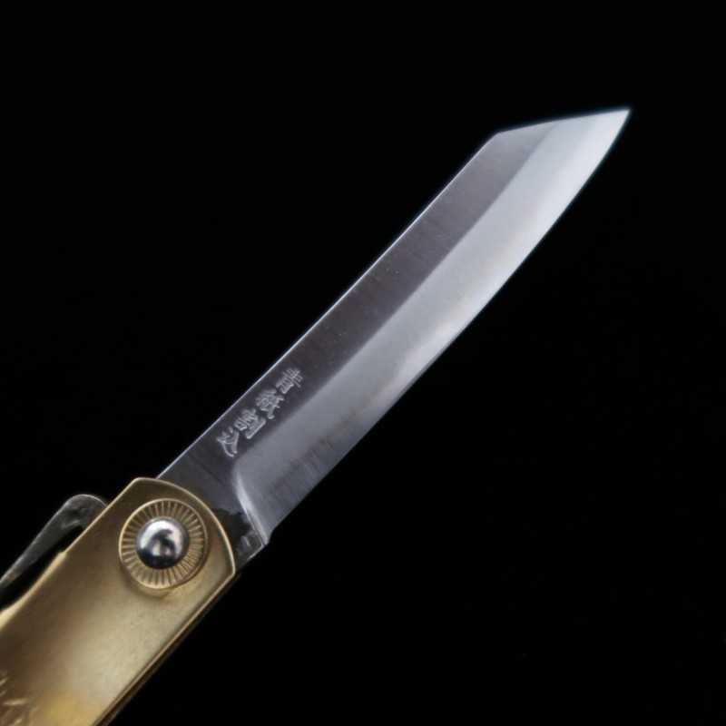 永尾かね駒製作所KANEKOMA 肥後守【四神シリーズ】青鋼割込 真鍮柄 青龍 (72/90mm)