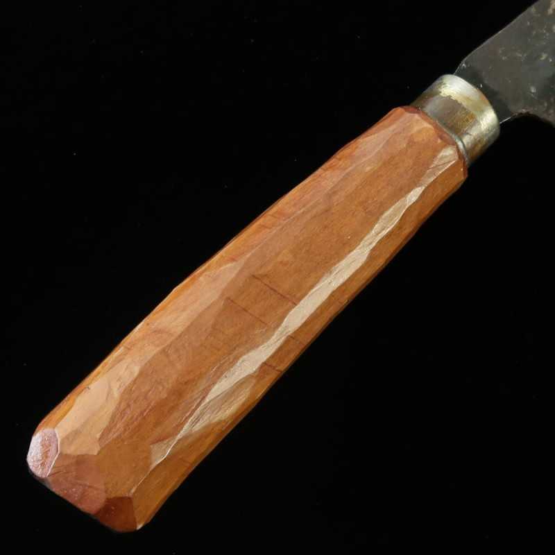 カニマン鍛治工房 シマ包丁（両刃 白紙二号 タカチ柄 (180mm)