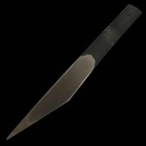 MASUDA YOSHIHIDE kiridashi/pequeña navaja acero Shirogami #2 acabado negro (70 mm)