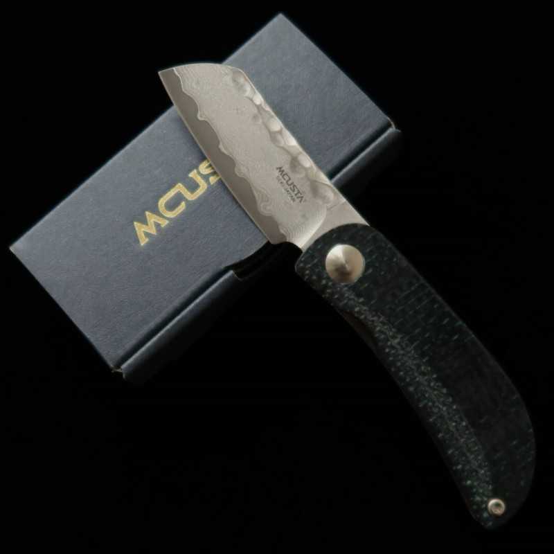 エムカスタMCUSTA Petit VG-10ダマスカス MC-0211D ブラック/オレンジ (45mm)