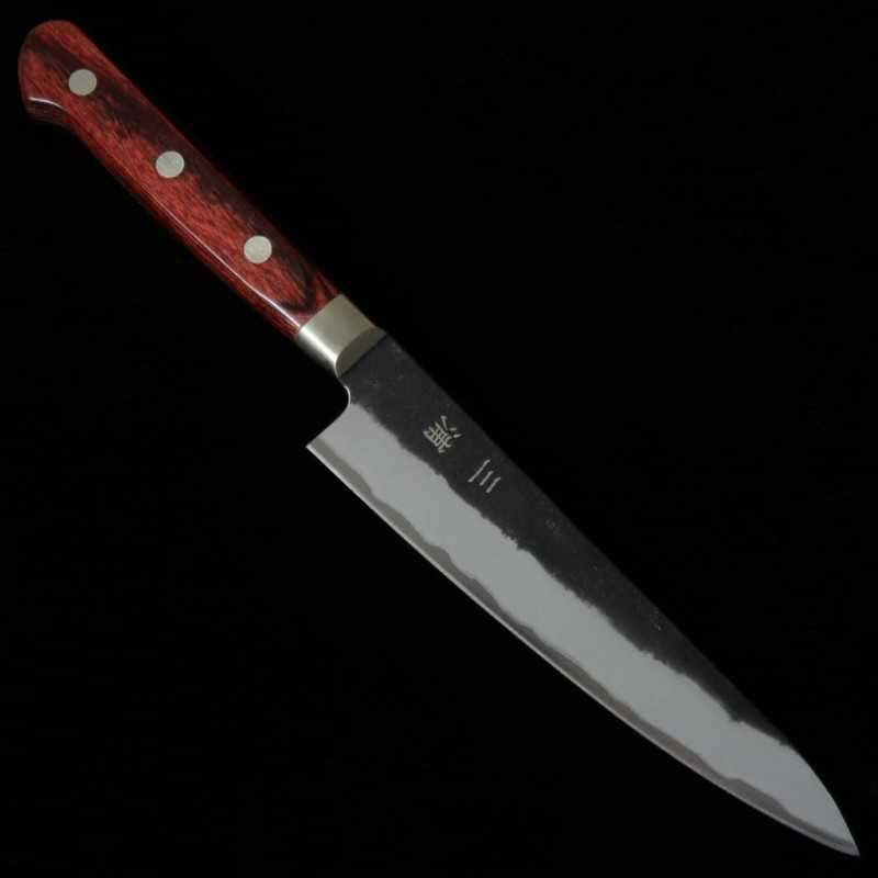 MIURA Super Blue steel Petty Kurouchi Nashiji (135mm)