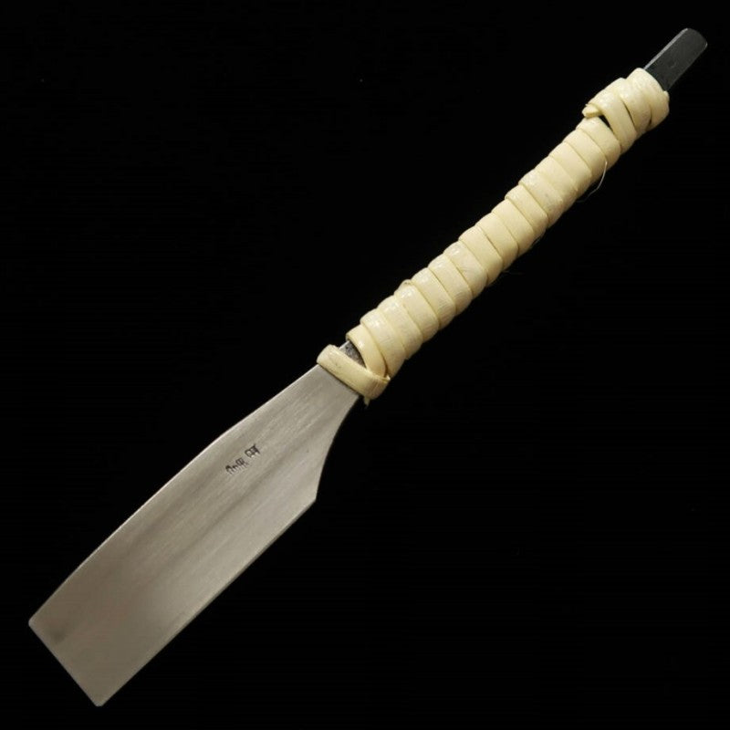 TOMITA Rasoir japonais, acier bleu, manche en rotin (40mm)