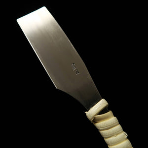 TOMITA Rasoir japonais, acier bleu, manche en rotin (40mm)