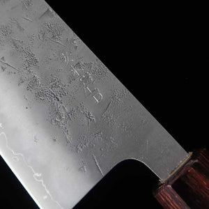 Miura Acier inoxydable SLD Finition nashiji Couteau à légumes Manche en bois de zelkova octogonal (165 mm)