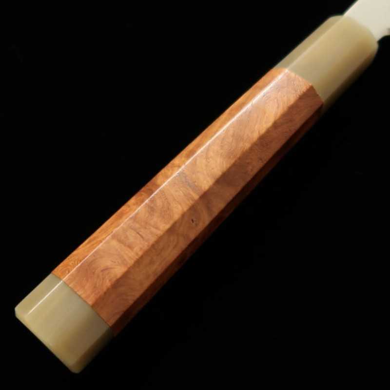 Yanagiba MIURA Inox Ginsan com linha Chinagashi bainha Magnolia (300mm)