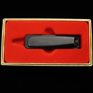 HATTORI Riki Seisakusho cortaúñas cromado Black 7 cm