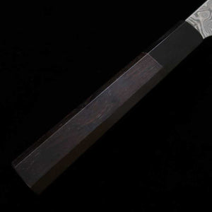  Sujihiki NIGARA SG2 Black damasco cabo de ébano com chifre de Buffalo (255mm)