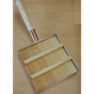 Sartén de cobre para tamagoyaki con tapa de madera (15–21 cm)