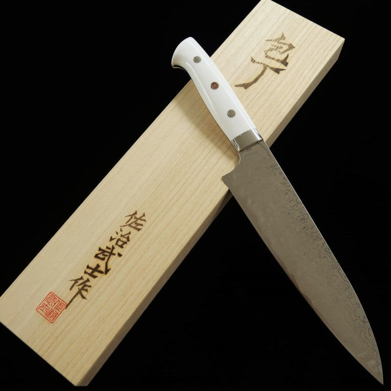 Saji Takeshi R2 acabado diamante gyuto Corian (210 mm)