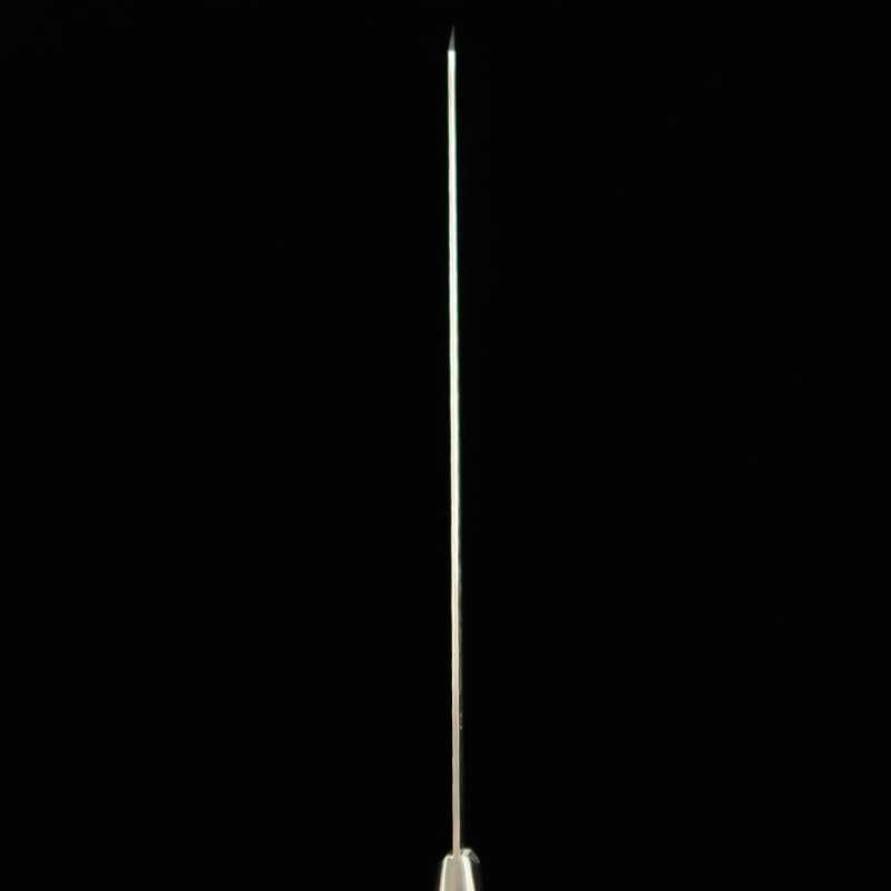 Sakai Takayuki VG-10 martillado damasco yanagiba tipo ken mango de caoba (300 mm)
