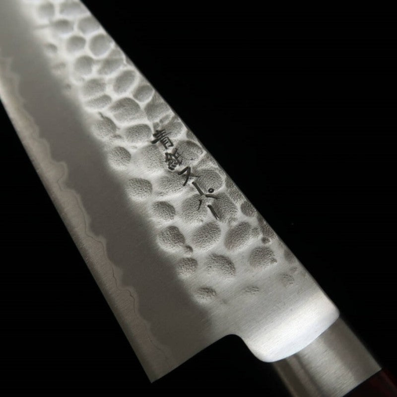 MIURA Aogami Super martillado laminado rojo cuchillo petty (135 mm)