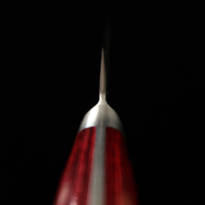 MIURA Aogami Super martillado laminado rojo cuchillo petty (135 mm)