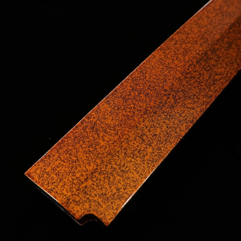 柳刃用 塗り鞘 （金茶・明）ピン穴なし (300mm)
