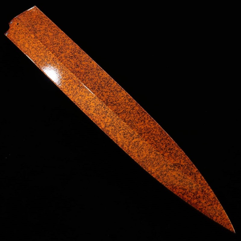柳刃用 塗り鞘 （金茶・明）ピン穴あり (240mm)