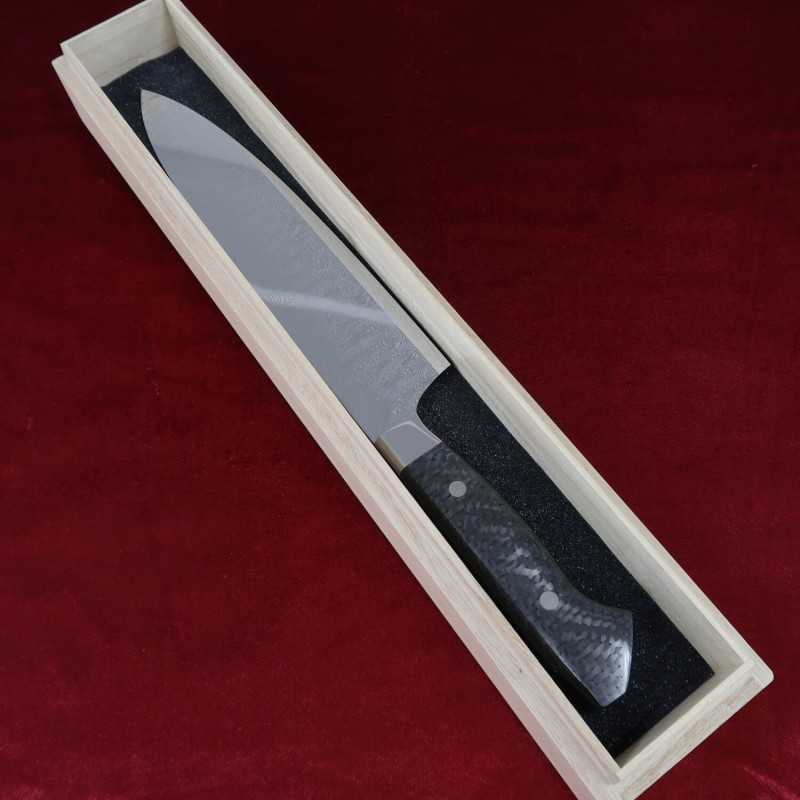 SK JAPAN 【impermeable】serie DAMA DAMASTEEL gyuto pulido espejo completo mango de fibra de carbono personalizada (240 mm)