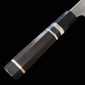 Tadokoro Hamono TADOKORO HAMONO Makoto-saku Gingami nº3 acabado espejo, gyuto, mango octogonal de ébano con anillo de plata (210 mm)
