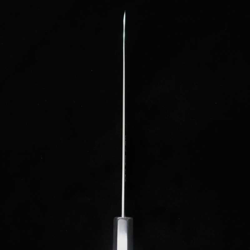 Tadokoro Hamono TADOKORO HAMONO Makoto-saku Gingami nº3 acabado espejo, gyuto, mango octogonal de ébano con anillo de plata (210 mm)