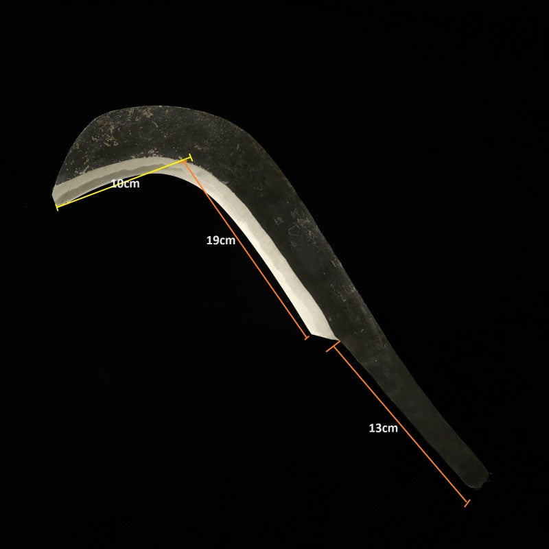 Takeda Cutelaria TAKEDA Bitchu forjado à mão, foice de mão, Hitachi Aogami #1 (210mm)
