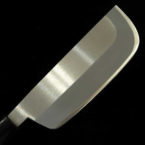 Cuchillo para cosecha de verduras Acero inoxidable especial laminado Rakutarō TY-420 Mango recto rojo (140 mm)