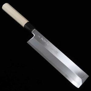 郷右馬允義弘 YOSHIHIRO 青霞シリーズ 青紙二号 江戸型薄刃 朴八角柄 (210mm)