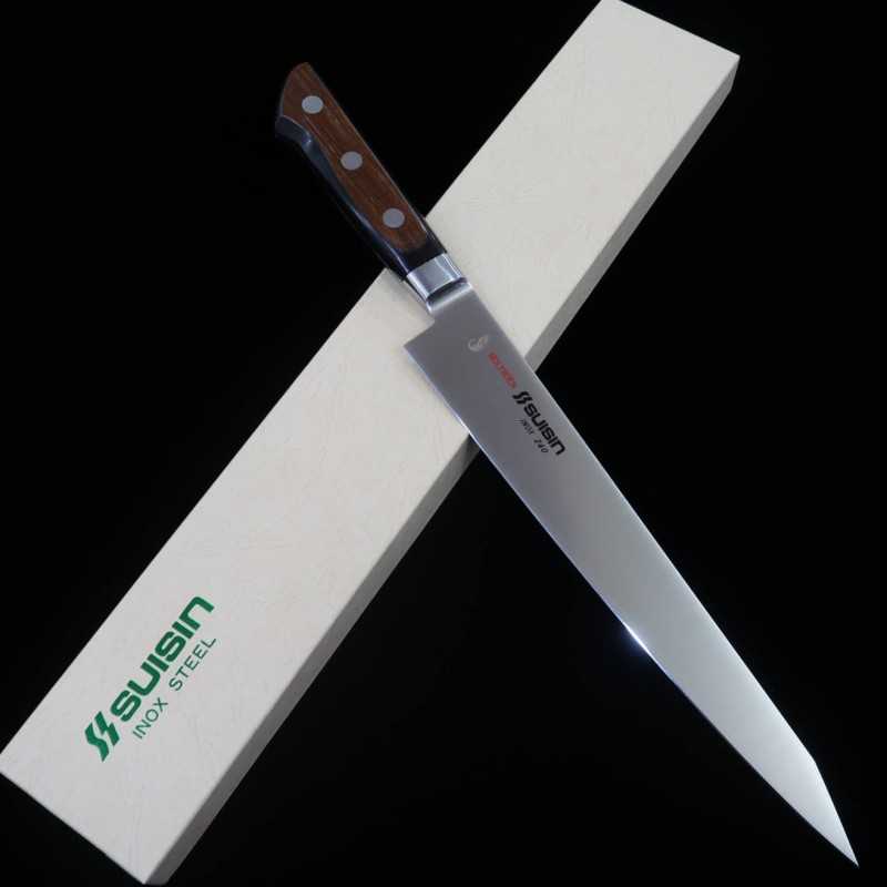 Sujihiki SUISIN INOX mango de madera de cerezo (240/270 mm)